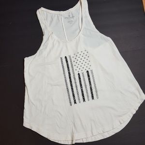 American Eagle Outfitters Flag Tank Top Sz Large